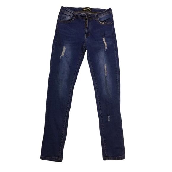Emme Jordan Distressed Jeans - Picture 1 of 5